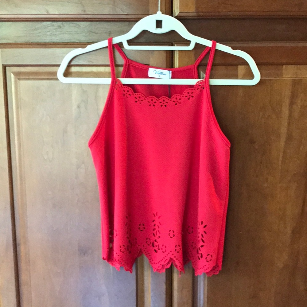 Anthropologie Red Top